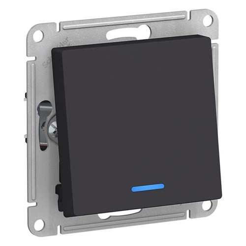 Переключатель проходной 1-кл. СП AtlasDesign 10А IP20 (сх. 6а) 10AX с подсветкой механизм карбон SE ATN001063 1240551 - фото 16757779