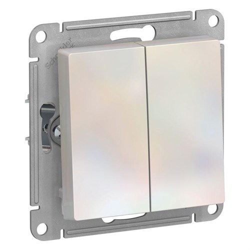 Выключатель 2-кл. СП AtlasDesign 10А IP20 (сх. 5) 10AX механизм жемчуж. SE ATN000451 1240289 - фото 16757842