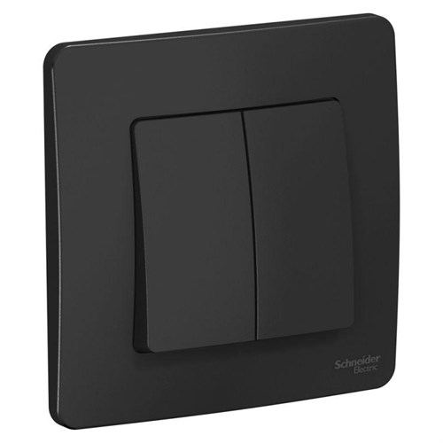 Выключатель 2-кл. СП Blanca 10А IP20 (сх. 5) 250В антрацит SE BLNVS010506 1210371 - фото 16757980