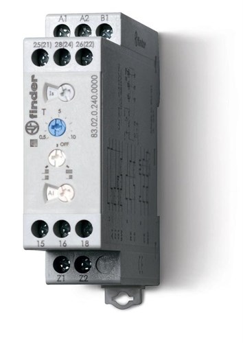 Таймер мультифункциональный 240В AC/DC 2CO 12А 0.05с…10дн. FINDER 830202400000 468073 - фото 16757983