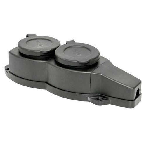 Колодка 2-м 16А IP44 2P+PE 230В с защ. крышками каучук Basic EKF RPS-018-16-230-44 466962 - фото 16757984