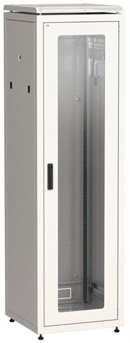 Шкаф сетевой 19дюйм LINEA N 33U 600х600мм стекл. передн. дверь сер. ITK LN35-33U66-G 421091 - фото 16758177