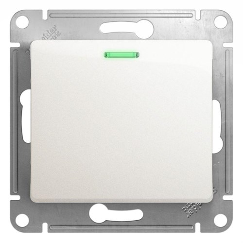 Переключатель проходной 1-кл. СП Glossa 10А IP20 (сх. 6а) 10AX с подсветкой механизм перламутр. SE GSL000663 1180362 - фото 16758228