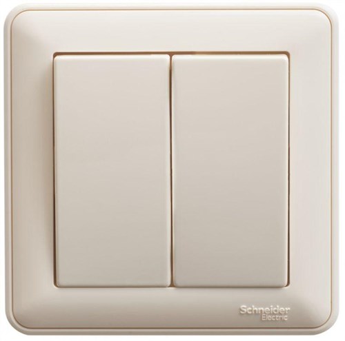 Выключатель 2-кл. СП W59 10А IP20 10AX в сборе сл. кость SE VS510-252-28 404576 - фото 16758332
