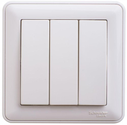 Выключатель 3-кл. СП W59 10А IP20 10AX в сборе бел. SE VS0510-351-18 404508 - фото 16758335