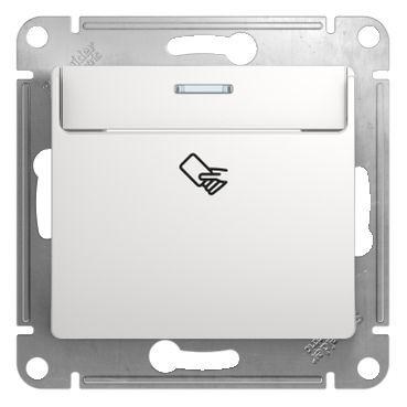 Выключатель карточный 1-кл. 1мод. СП Glossa 10А IP20 (сх. 6) механизм бел. SE GSL000169 275164 - фото 16758506