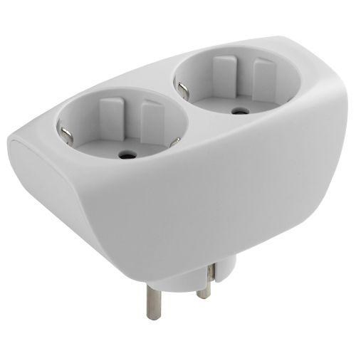 Разветвитель 2-м с заземл. 16А IP20 SP-2e-W защ. шторки бел. Эра C0045528 288951 - фото 16758598