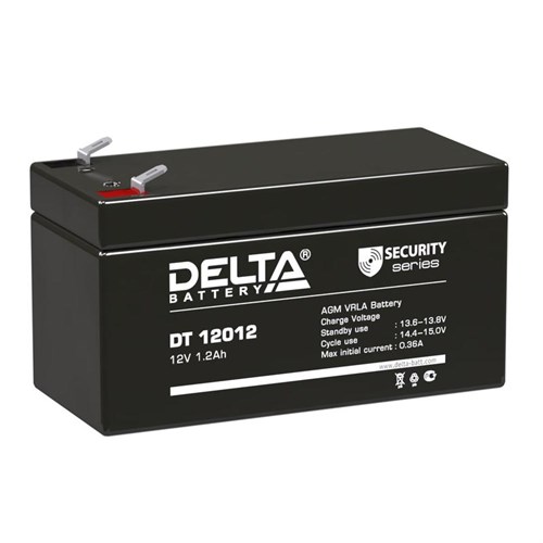 Аккумулятор ОПС 12В 1.2А.ч Delta DT 12012 265388 - фото 16758686