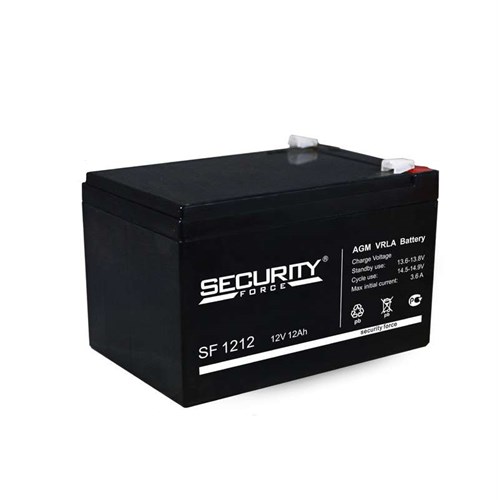 Аккумулятор ОПС 12В 12А.ч Security Force SF 1212 248816 - фото 16758798