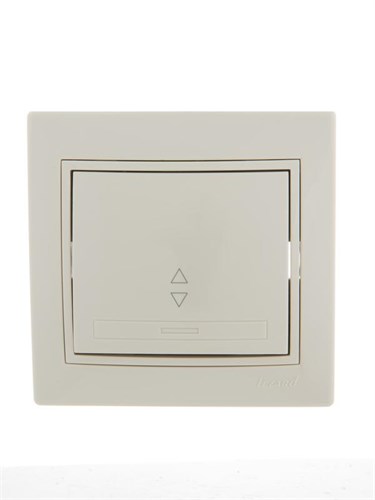 Переключатель проходной 1-кл. СП Mira 10А IP20 со вставкой крем. LEZARD 701-0303-105 193165 - фото 16758929