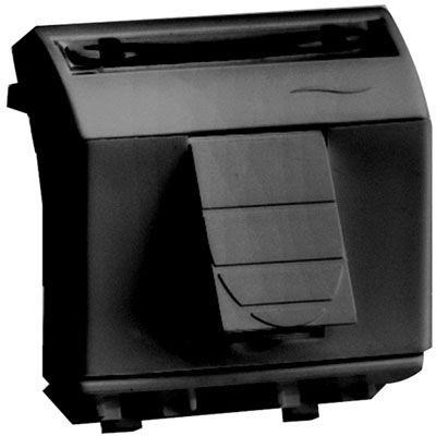 Розетка компьютерная 1-м СП 2мод. Brava RJ45 кат.5E черн. DKC 77642N 117989 - фото 16759203