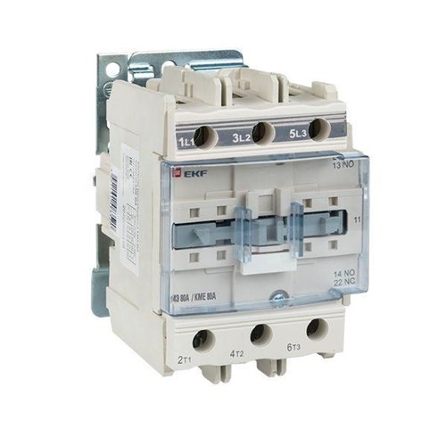 Контактор КМЭ 80А кат. 220В AC 1НО+1НЗ EKF ctr-s-80-220 92606 - фото 16759269