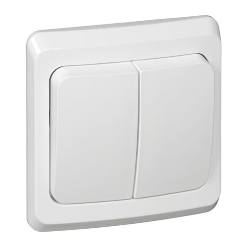 Выключатель 2-кл. СП Этюд 10А IP20 бел. SE BC10-002B 87917 - фото 16759469