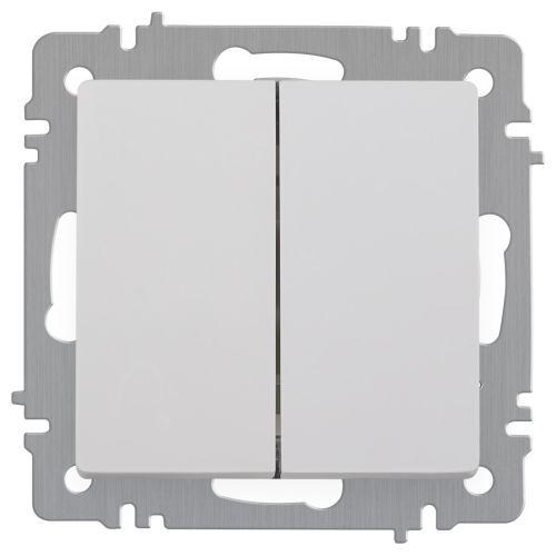 Выключатель Intro Accent 6-104-01 двойн. 10А-250В IP20 СУ AL/CU бел. Intro Б0063452 1913935 - фото 16759926
