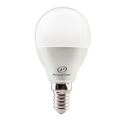 Лампа светодиодная RS G45 E14 6W 220-240V 2700К 6Вт 600лм Ra90 шар Русский Свет 15010445050 1837297 - фото 16760245