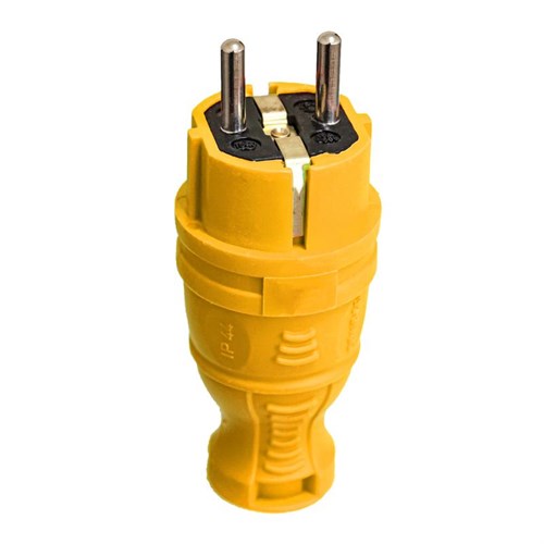 Вилка прямая с заземл. IP44 каучук желт. TOKOV TKE-C07-KV-Z 1761974 - фото 16760552