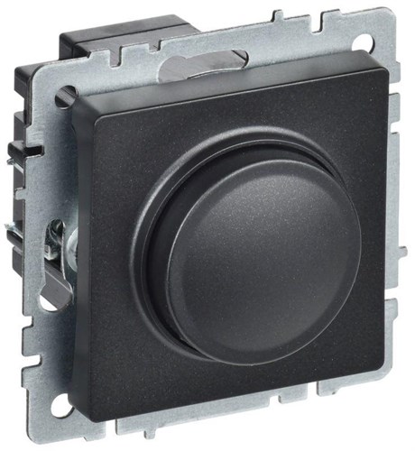 Светорегулятор СП BRITE пов-наж. 600Вт СС10-1-0-БрЧ механизм черн. IEK BR-D20-0600-K02 1701820 - фото 16760613