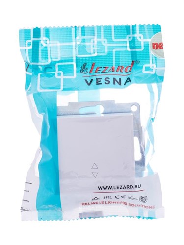 Переключатель проходной 1-кл. СП Vesna механизм бел. LEZARD 742-0288-105 1633845 - фото 16760805