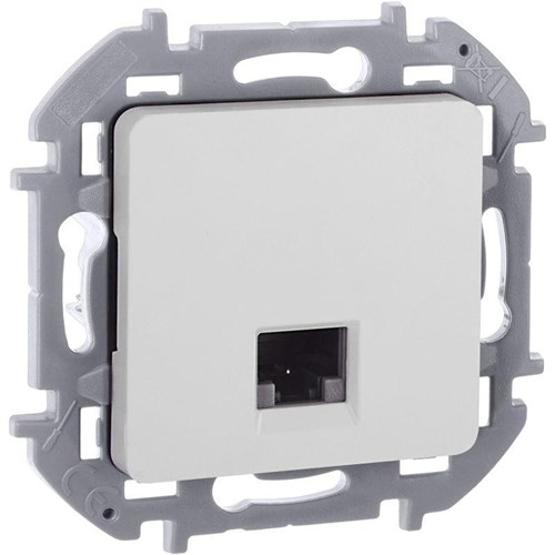 Розетка компьютерная Inspiria RJ45 кат.5E UTP бел. Leg 673825 1657334 - фото 16760831