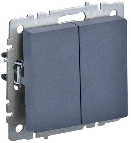 Выключатель 2-кл. СП BRITE ВС10-2-0-БрМ 10А механизм маренго IEK BR-V20-0-10-K35 1617270 - фото 16760925