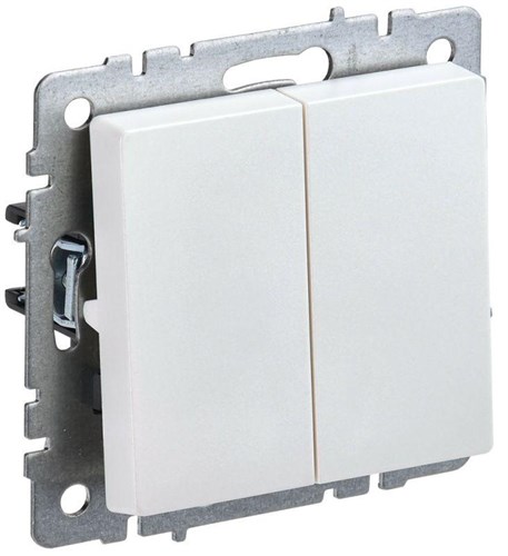 Выключатель 2-кл. СП BRITE ВС10-2-0-БрЖ 10А механизм жемчуж. IEK BR-V20-0-10-K36 1617268 - фото 16760926