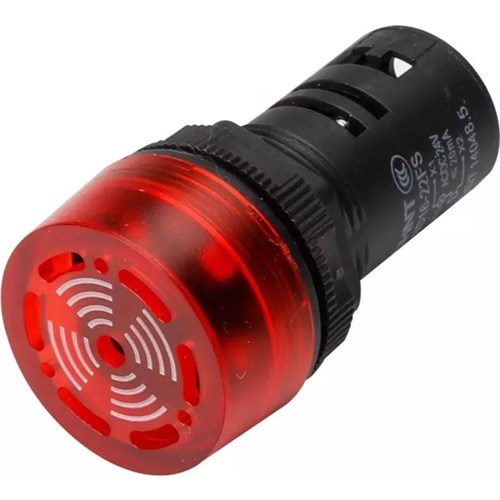 Сигнализатор звуковой ND16-22FS d22мм красн. LED AC 220В (R) CHINT 593399 1612321 - фото 16761040