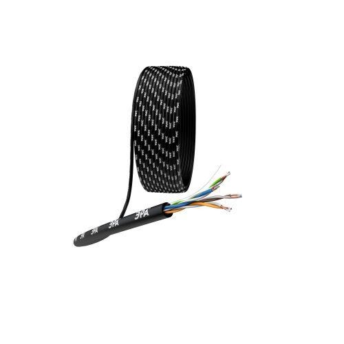 Кабель витая пара U/UTP кат.5E 4х2х24AWG solid CCA PE Outdoor Simple черн. (м) Эра Б0044436 1408269 - фото 16761254