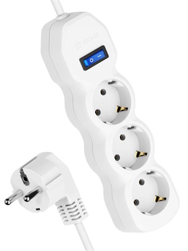 Удлинитель 3х3м с заземл. 10А IP20 ПВС 3х0.75 с выкл. КОСМОС YKsm3m-3g-Z-V(10A)P 569673 - фото 16761397