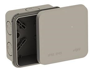 Коробка распределительная ОП 85х85х45мм двухкомпонентная 8 вводов IP65 сер. Ruvinil 67240 1381710 - фото 16761421