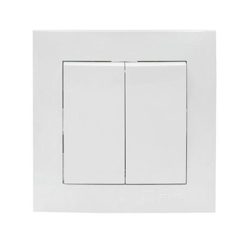 Выключатель 2-кл. СП Валенсия 10А IP20 бел. PROxima EKF EWV10-023-10 1323187 - фото 16761579