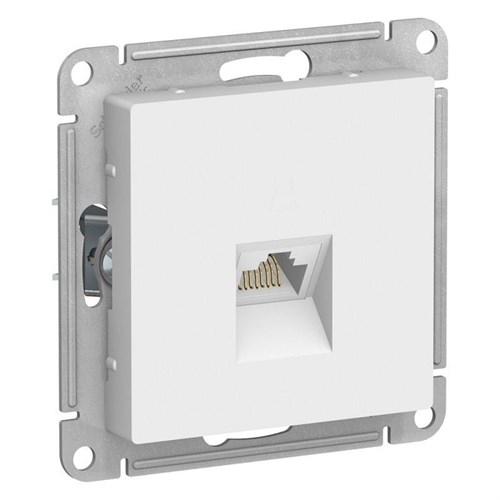 Розетка компьютерная AtlasDesign RJ45 кат.6A механизм бел. SE ATN000186 1324402 - фото 16761587
