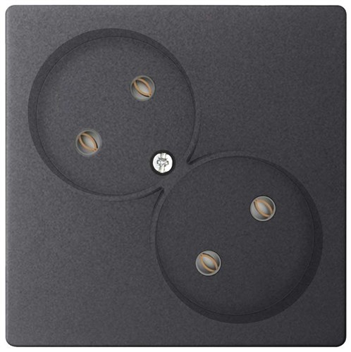 Розетка 2-м СП Simon 24 16А IP20 2х2P без защ. шторок механизм графит Simon 2450457-038 1278955 - фото 16761816
