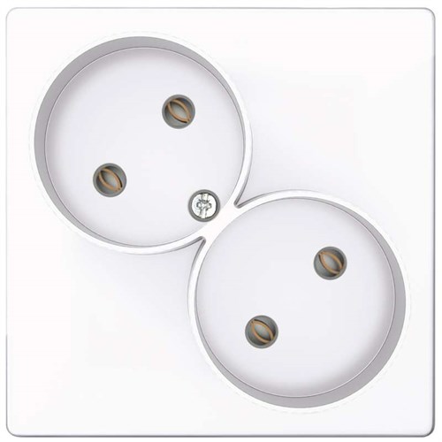 Розетка 2-м СП Simon 24 16А IP20 2х2P без защ. шторок механизм бел. Simon 2450457-030 1278954 - фото 16761818