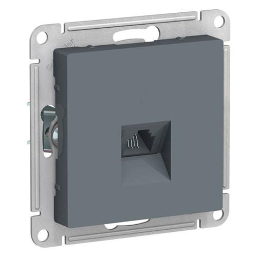 Розетка телефонная 1-м СП AtlasDesign RJ11 механизм грифель SE ATN000781 1240425 - фото 16761987
