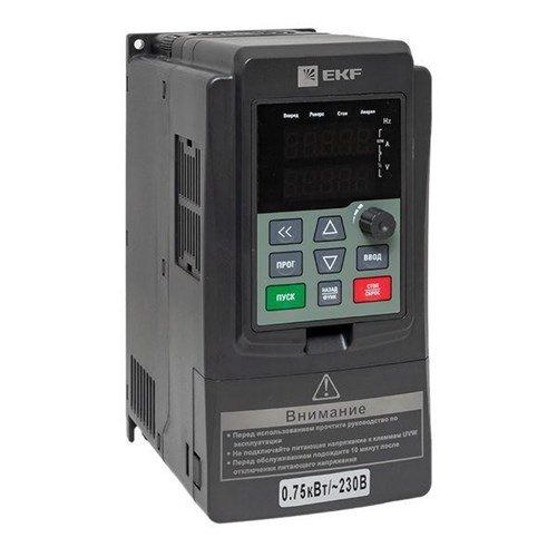 Преобразователь частоты 0.75/1.5кВт 1х230В VECTOR-100 PROxima EKF VT100-0R7-1B 447603 - фото 16761997