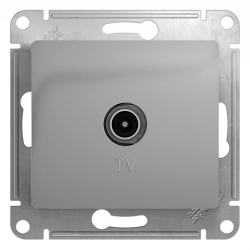 Розетка телевизионная TV Glossa коннектор механизм алюм. SE GSL000393 466241 - фото 16762151