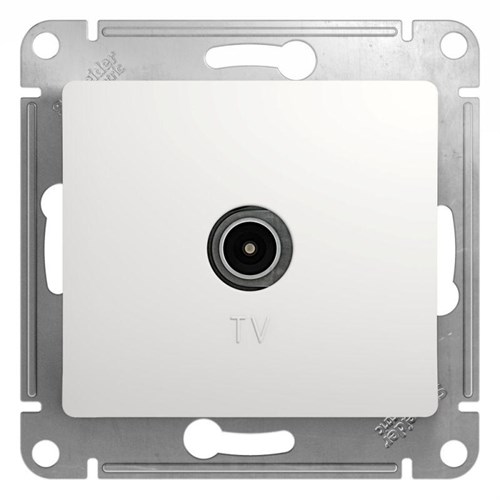 Розетка телевизионная TV Glossa коннектор механизм бел. SE GSL000193 466238 - фото 16762152
