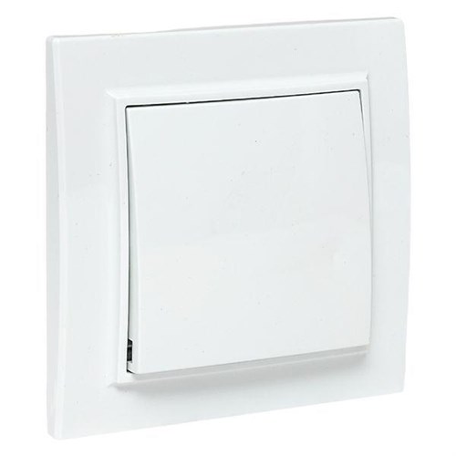 Выключатель 1-кл. СП Минск 10А IP20 бел. Basic EKF ERV10-021-10 453867 - фото 16762223