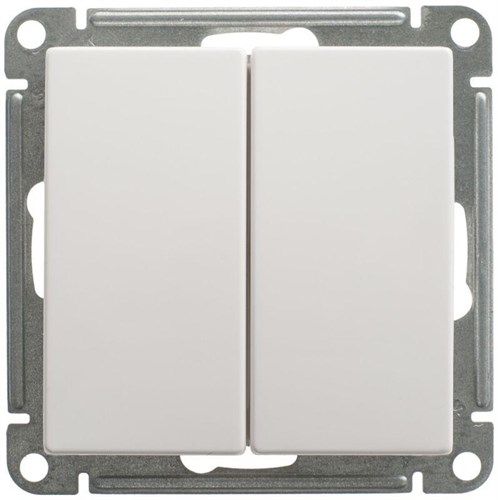 Переключатель проходной 2-кл. СП W59 10А IP20 10AX механизм бел. SE VS610-256-1-86 404608 - фото 16762417