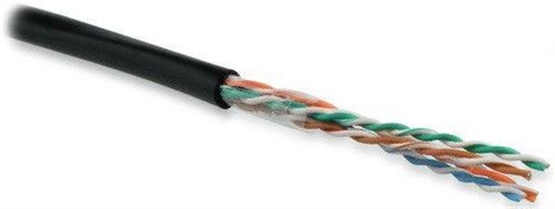 Кабель витая пара U/UTP кат.5E 4х2х24AWG solid PE Outdoor UUTP4-C5E-S24-OUT-PE-BK-500 черн. (м) Hyperline 49118 291283 - фото 16762667
