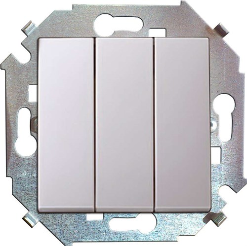 Выключатель 3-кл. СП Simon 15 16А IP20 винтов. зажим механизм бел. Simon 1591391-030 261162 - фото 16762844
