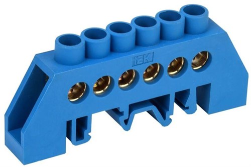 Шина нулевая в комб. DIN-изол. "Стойка" ШНИ-8х12-6-КС-С IEK YNN10-812-6DP-K07 194262 - фото 16763030