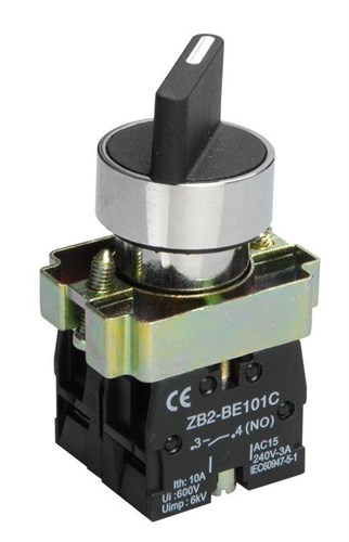 Переключатель LAY5-BD33 на 3 полож. черн. I-O-II станд. ручка IEK BSW60-BD-3-K02 200777 - фото 16763124