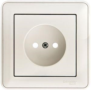 Розетка 1-м СП W59 16А IP20 без заземл. защ. шторки бел. SE RS16-151-18 72092 - фото 16763282