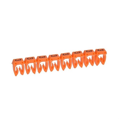 Маркер каб. 0.5-1.5кв.мм CAB3 "3" оранж. (уп.1200шт) Leg 038213 73818 - фото 16763514