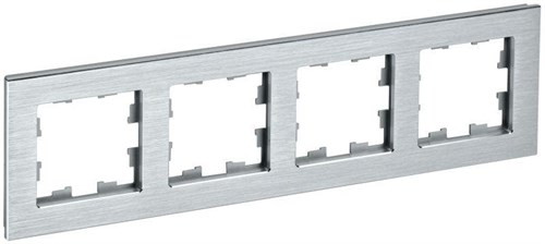 Рамка 4-м BRITE РУ-4-1-БрА металл алюм. IEK BR-M42-M-K47 1679808 - фото 16763672