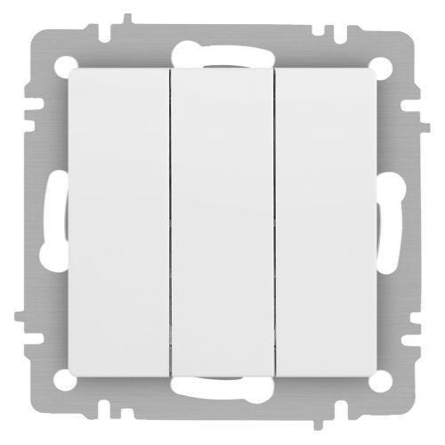 Выключатель Accent 6-106-01М тройной 10А-250В IP20 СУ AL/CU бел. матов. Intro Б0063532 1931342 - фото 16764005