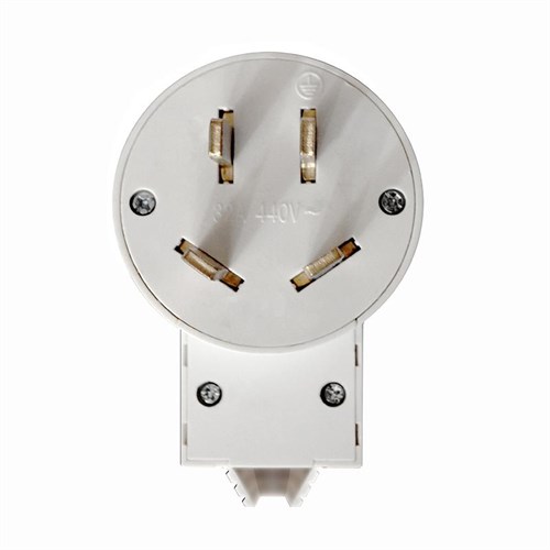 Вилка для плиты 3P+E 32А 440В бел. Universal 5313 1905538 - фото 16764059