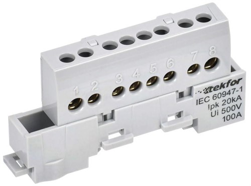 Шина L "фаза" изол. на универс. держ. 6х9-8-Ср TEKFOR IEK TF-NN10-08-KL-K03 1853101 - фото 16764206