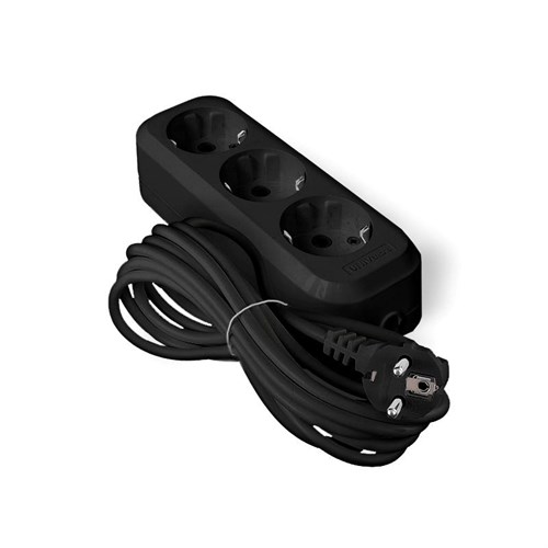 Удлинитель 3х5м с заземл. 10А IP20 У10-554 ПВС 3х0.75 черн. UNIVersal 1983 1819882 - фото 16764223